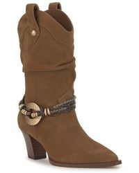 Jessica Simpson - Hanie Western Slouch Booties - Lyst