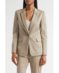 Emporio Armani - Cotton Couture One-Button Blazer - Lyst