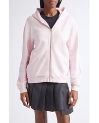 Acne Studios - Fupiter Face Patch Fleece Zip Hoodie - Lyst