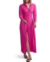 FAVORITE DAUGHTER - The Really Take Me Seriously Long Sleeve Maxi Shirtdress - Lyst