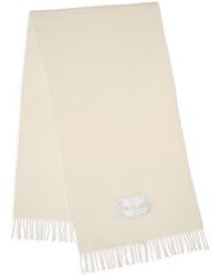 Moncler - Virgin Wool Felt Fringe Scarf - Lyst