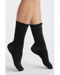 Stems - Ruffle Metallic Crew Socks - Lyst