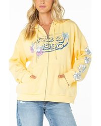 Roxy - Sundown Zip Graphic Hoodie - Lyst