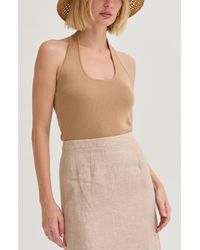 Crescent - Halter Knit Top - Lyst