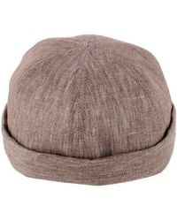 Wigéns - Denim Linen Docker Cap - Lyst