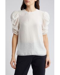 Ted Baker - Sachiko Ruched Elbow Sleeve Top - Lyst