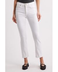 Rag & Bone - Flexi Peyton Raw Hem Ankle Bootcut Jeans - Lyst