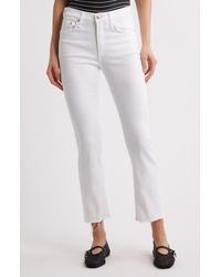 Rag & Bone - Flexi Peyton Raw Hem Ankle Bootcut Jeans - Lyst