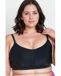 Calypsa - Plus Size Adjustable Strap Clasp Swim Bra - Lyst