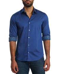 Jared Lang - Solid Pima Cotton Button-up Shirt - Lyst