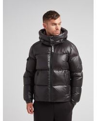 Jacket - Ez Water Hooded Puffer Racer Jacket - Lyst