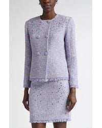 St. John - Sinclair Monroe Tweed Jacket - Lyst