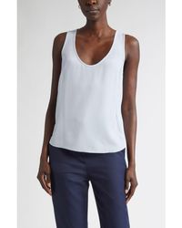 St. John - Silk Crepe Shell - Lyst