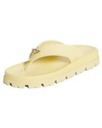 Prada - Lug Sole Flip Flop - Lyst