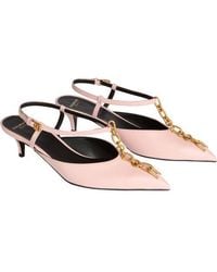 Balmain - Sync Chain Kitten Slingbacks - Lyst