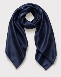 SILKSILKY - Pure Silk Classic Elegant Square Scarf - Lyst