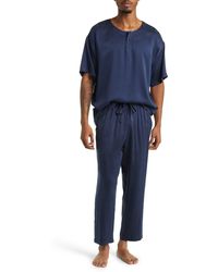 Lunya - Washable Silk Henley Pajamas - Lyst