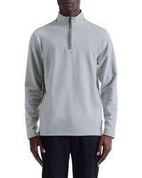 Bugatchi - Houndstooth Patern Quarter Zip Top - Lyst