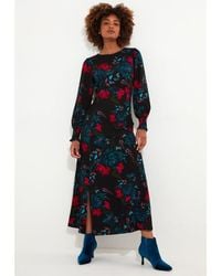 Joe Browns - Stretch Knit Faux Wrap Midi Dress - Lyst