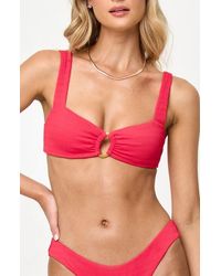 LSPACE - Willow Pucker Textured Bikini Top - Lyst