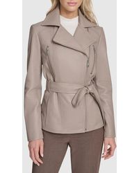 Andrew Marc - Leather Trench Jacket - Lyst