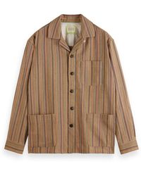 Scotch & Soda - Multicolor Structured Shirt Jacket - Lyst