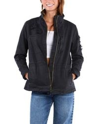 Billy T - Butterfly Embroidery Cotton Blend Jacket - Lyst