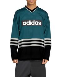 adidas - Oversize Mesh Hockey Jersey - Lyst