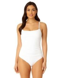 Anne Cole - Shirred Lingerie Maillot One Piece - Lyst