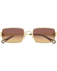 Chloé - 53Mm Gradient Rectangular Sunglasses - Lyst