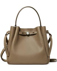 Tory Burch - Romy Pebble Leather Bucket Bag - Lyst