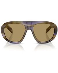 Prada - 56Mm Irregular Sunglasses - Lyst