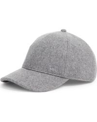 BOSS - Zed Wool Blend Baseball Cap - Lyst