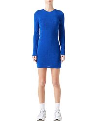 Grey Lab - Long Sleeve Mini Sweater Dress - Lyst