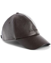 Givenchy - Embossed Logo Leather Baseball Cap - Lyst