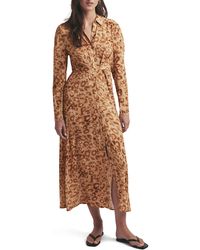 FAVORITE DAUGHTER - The Icon Leopard Print Long Sleeve Dress - Lyst