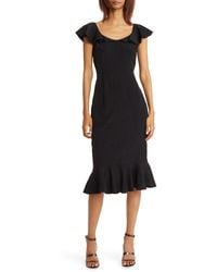 Velveteen belt lace top sheath dress chelsea28