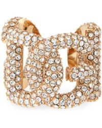 Dolce & Gabbana - Crystal Embellished Dg Logo Ear Cuff - Lyst