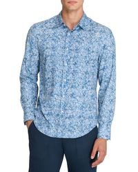 Brooklyn Brigade - Shadow Floral Print Woven Long Sleeve Basic - Lyst