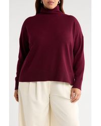 Nordstrom - Oversize Cashmere Turtleneck Sweater - Lyst