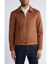 Hart Schaffner Marx - Westwood Water Resistant Faux Suede Jacket - Lyst