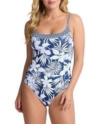 Tommy Bahama - Island Cays Blooms Reversible One-Piece Swimsuit - Lyst