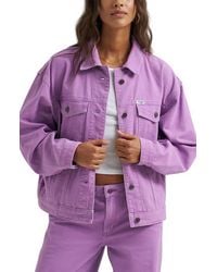 Wrangler - Cowgirl Cut Relaxed Denim Jacket - Lyst