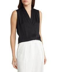 Kobi Halperin - 'Mila' Sleeveless Stretch Silk Blouse - Lyst
