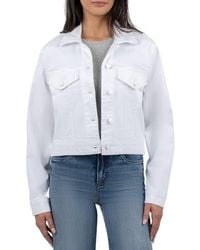 Kut From The Kloth - Angela Crop Denim Jacket - Lyst