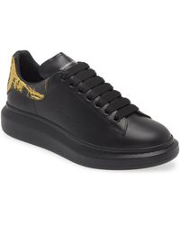 Alexander McQueen - Fold Print Oversized Leather Sneaker - Lyst