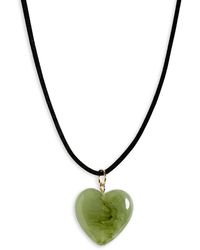 BP. - Puffed Heart Pendant Necklace - Lyst