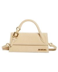 Jacquemus - The Long Chiquito Embossed Leather Top Handle Bag - Lyst