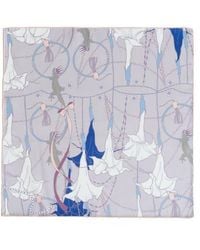 Lost Pattern - Datura Silk Pocket Square - Lyst