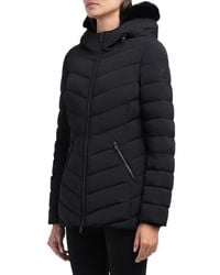 Moose Knuckles - Roselawn 5 Water Repellent 800 Fill Power Down Puffer Jacket With Genuine Shearling Trim - Lyst